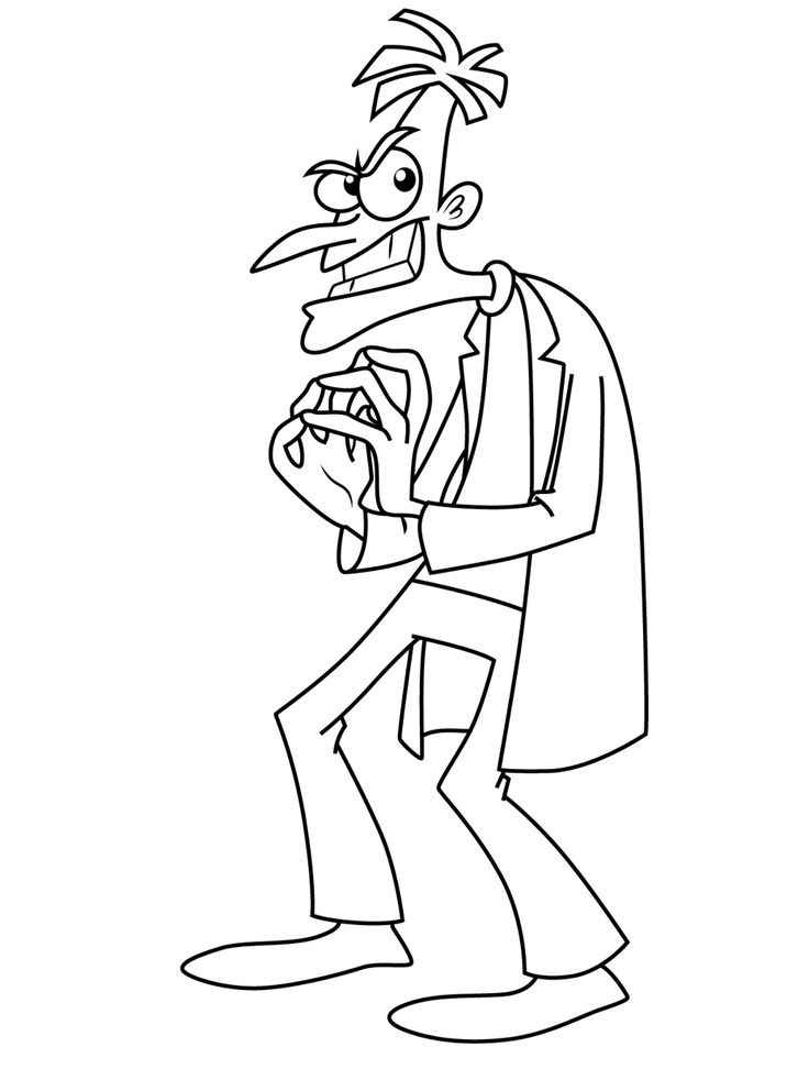Phineas und Ferb Ausmalbilder 073