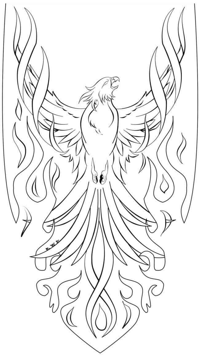 Phoenix Ausmalbilder 267