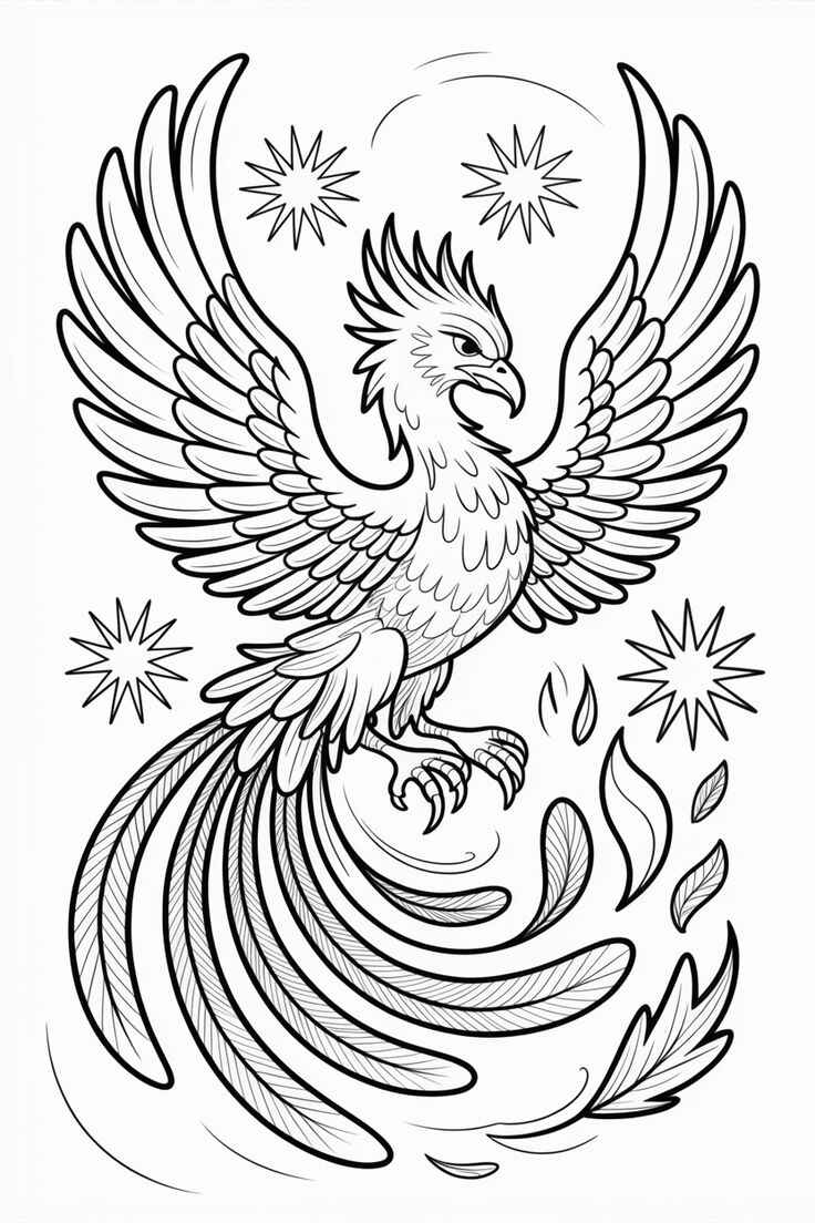 Phoenix Ausmalbilder 468