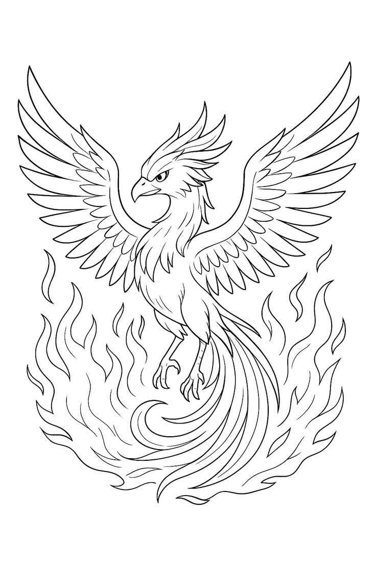 Phoenix Ausmalbilder 504