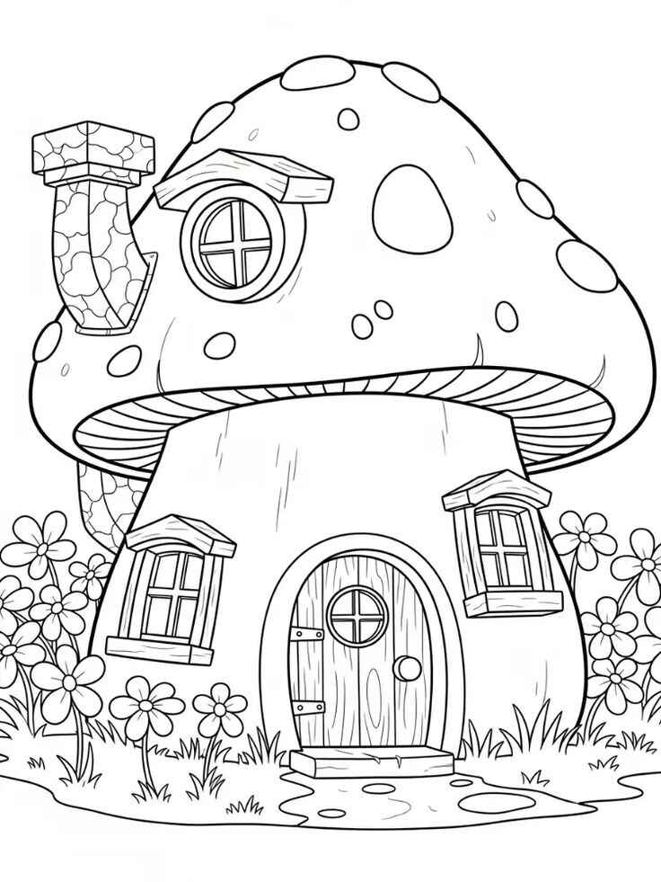 Pilz Ausmalbilder 424