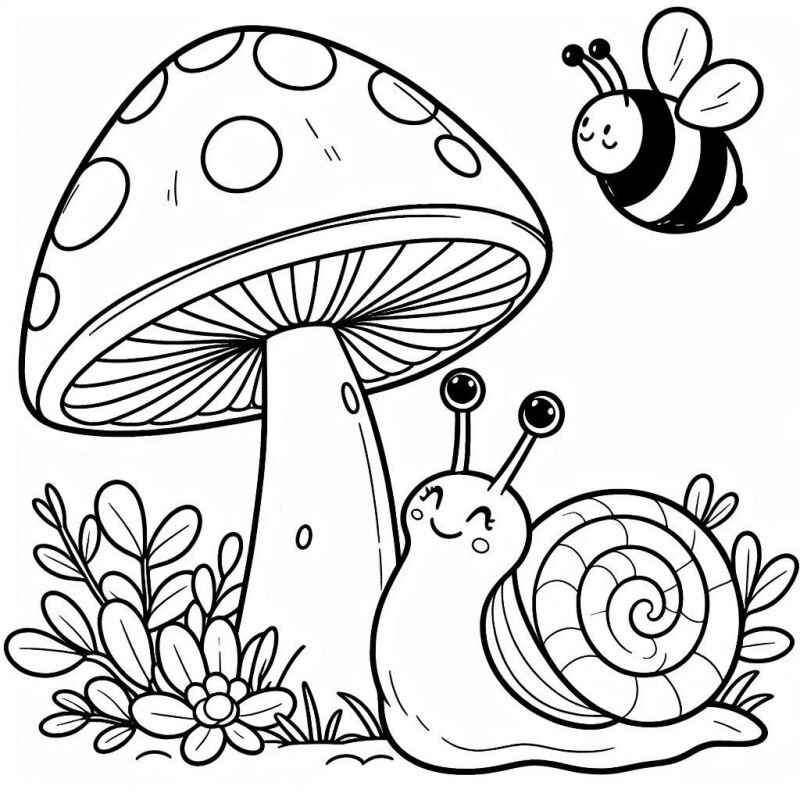 Pilz Ausmalbilder 653