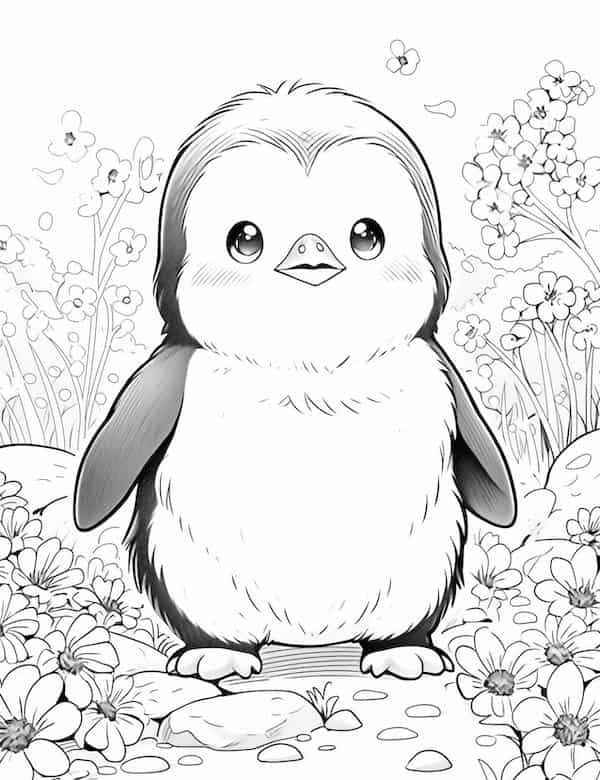 Pinguine Ausmalbilder 483