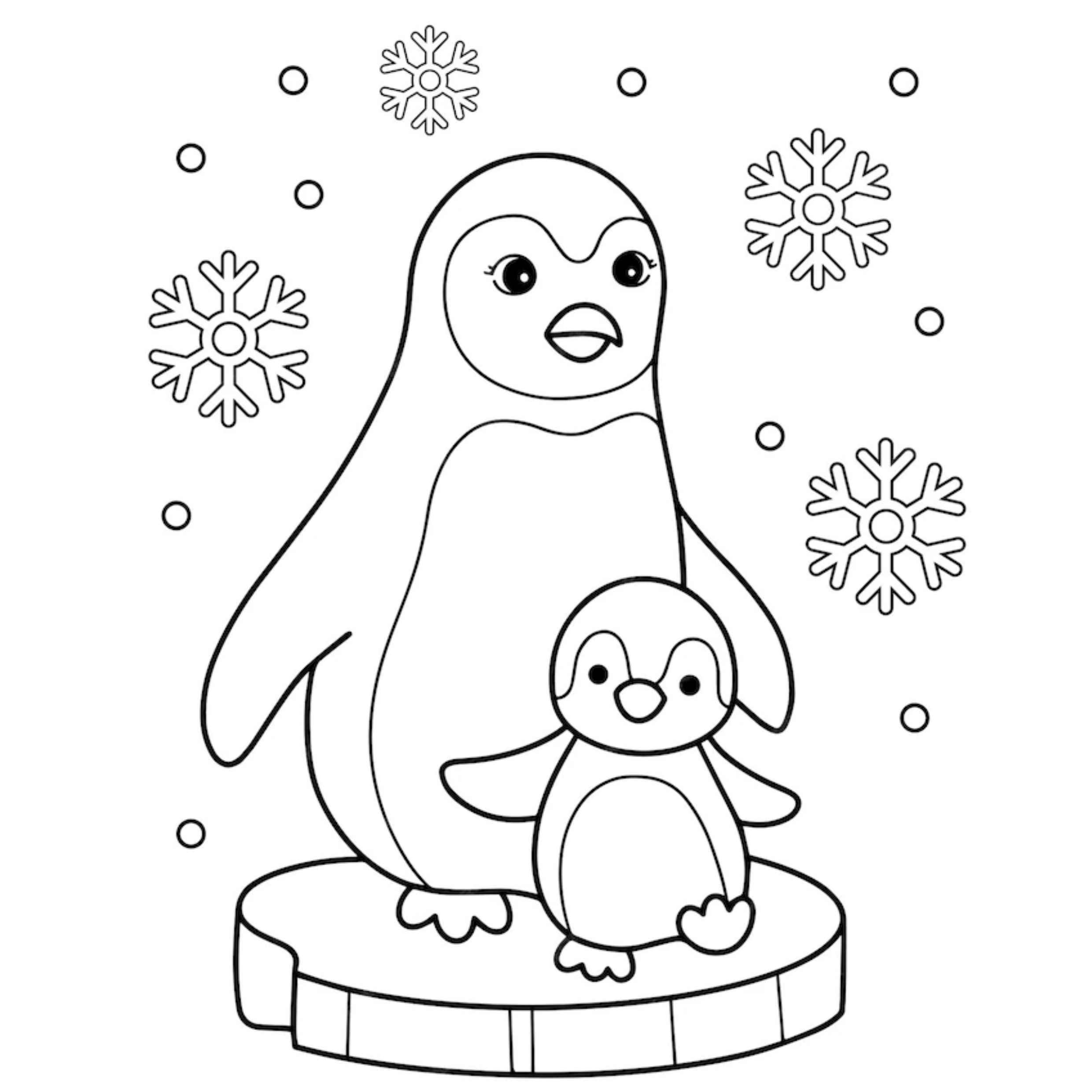 Pinguine Ausmalbilder 490