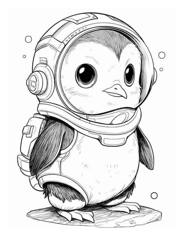 Pinguine Ausmalbilder 540