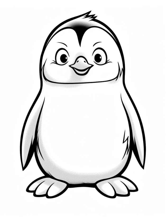 Pinguine Ausmalbilder 587