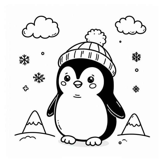 Pinguine Ausmalbilder 815