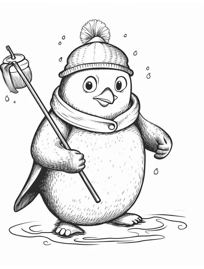 Pinguine Ausmalbilder 878