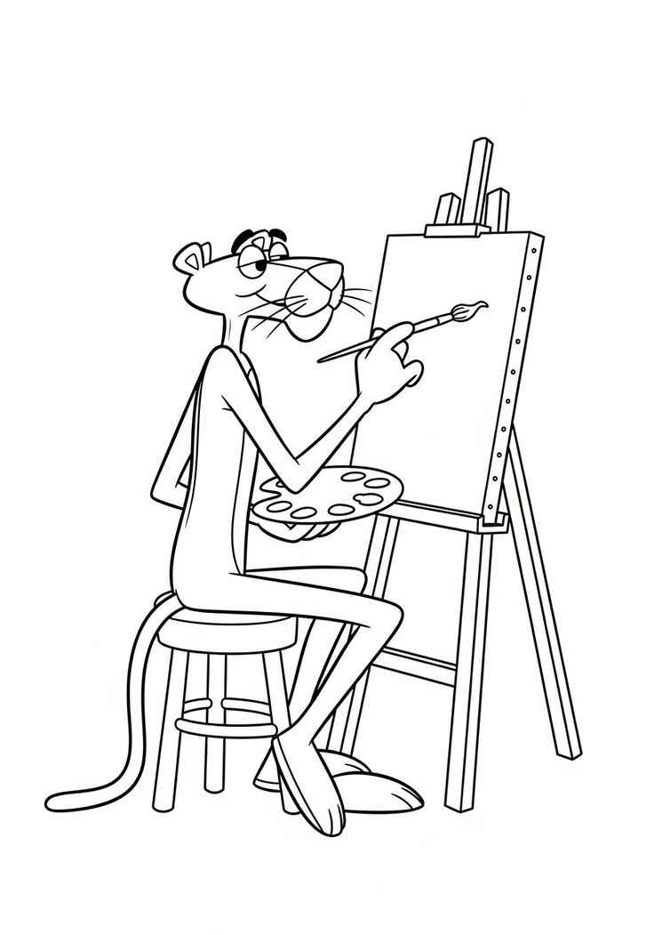 Pink Panther Ausmalbilder 004