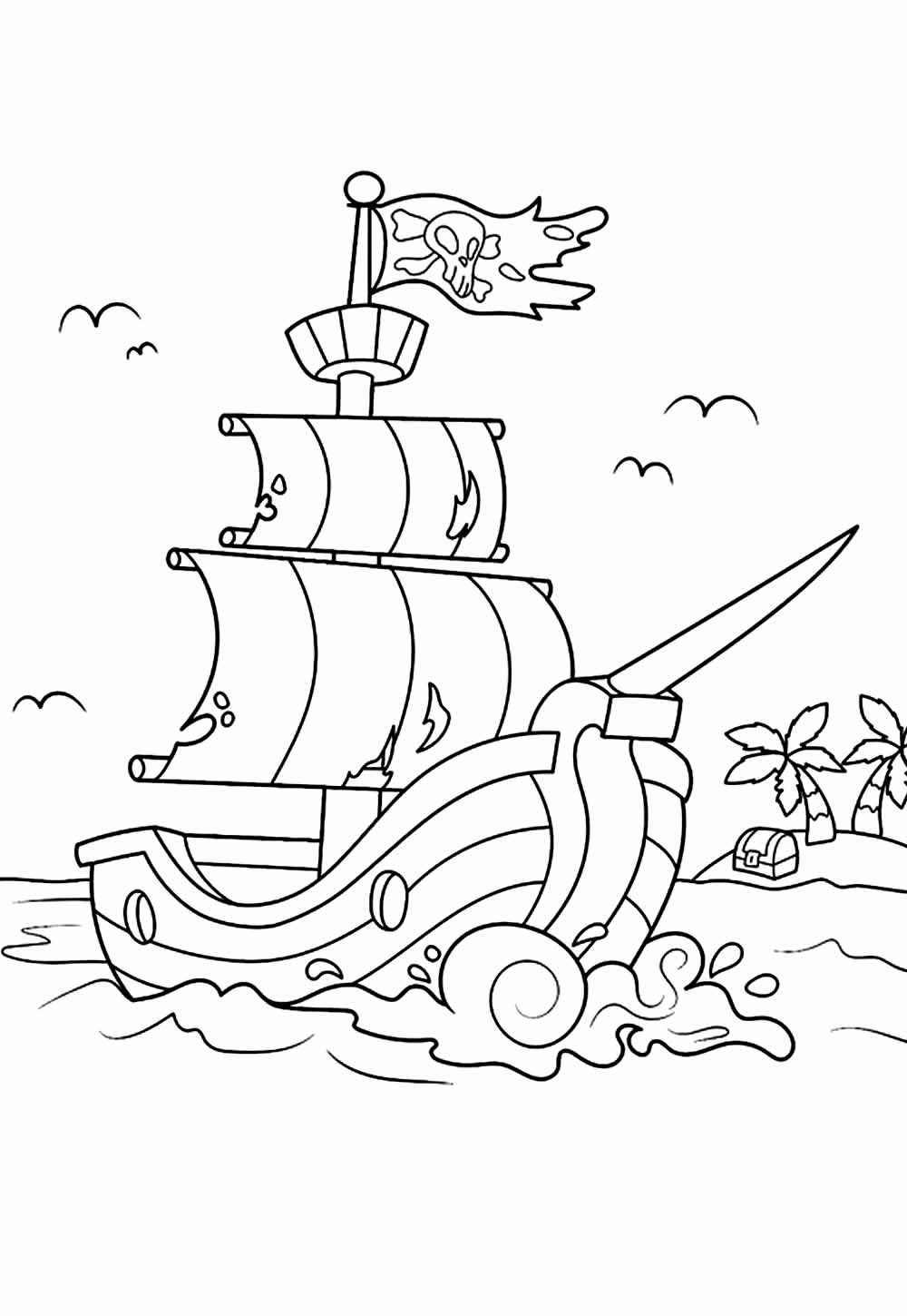 Piraten Ausmalbilder 102