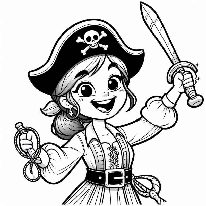 Piraten Ausmalbilder 385