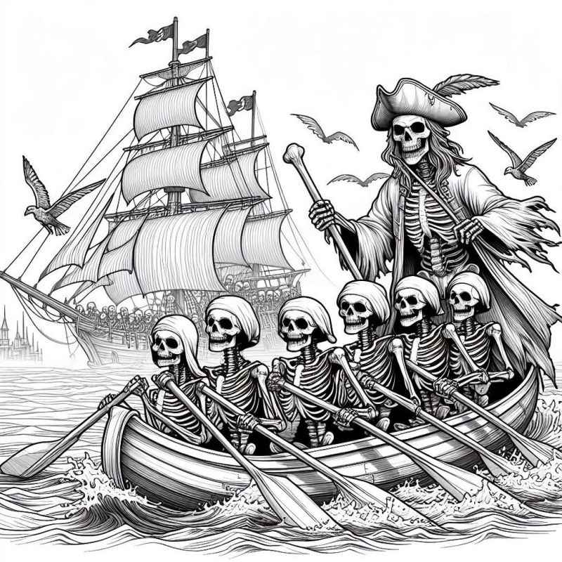 Piraten Ausmalbilder 469