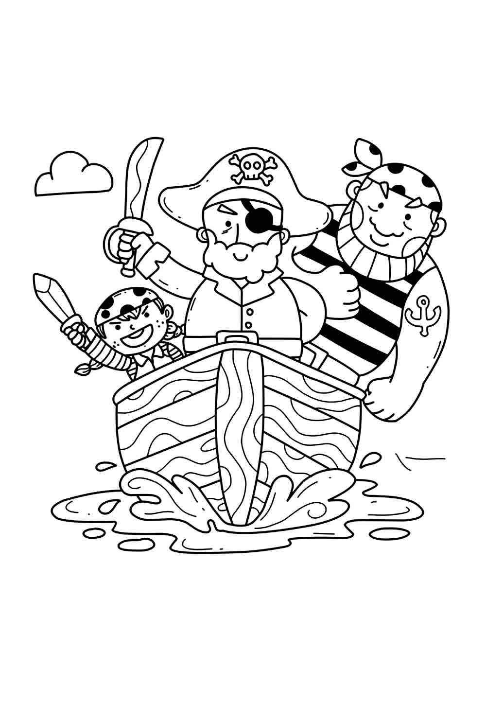 Piraten Ausmalbilder 521