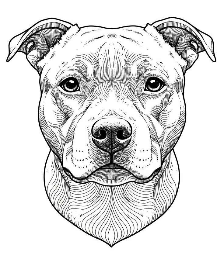 Pitbull Ausmalbilder 270