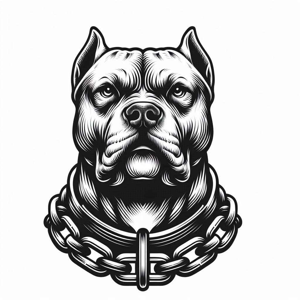 Pitbull Ausmalbilder 438