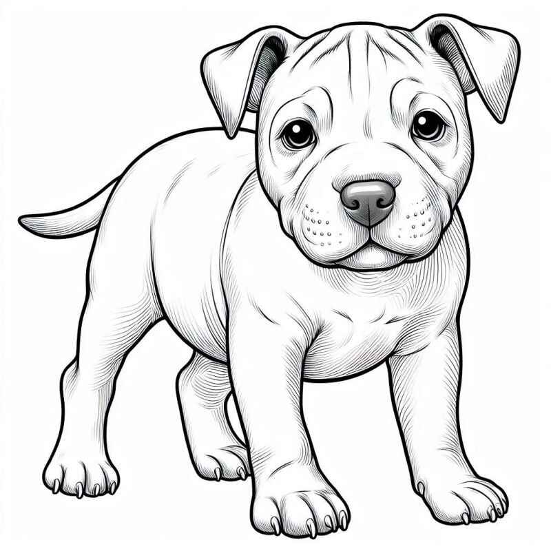 Pitbull Ausmalbilder 618