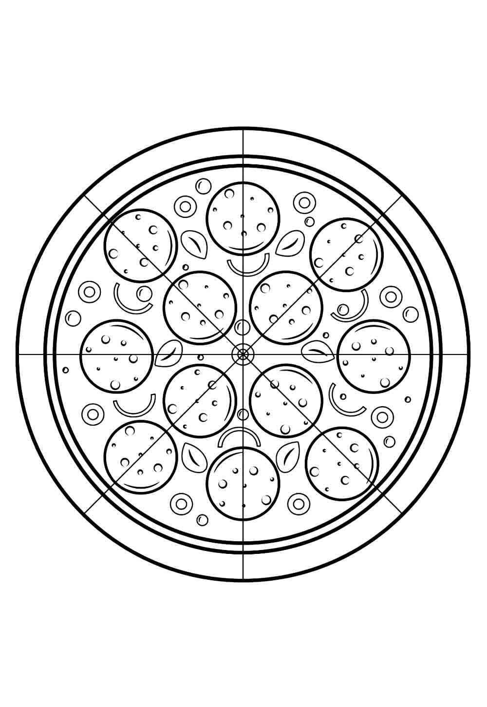 Pizza Ausmalbilder 201