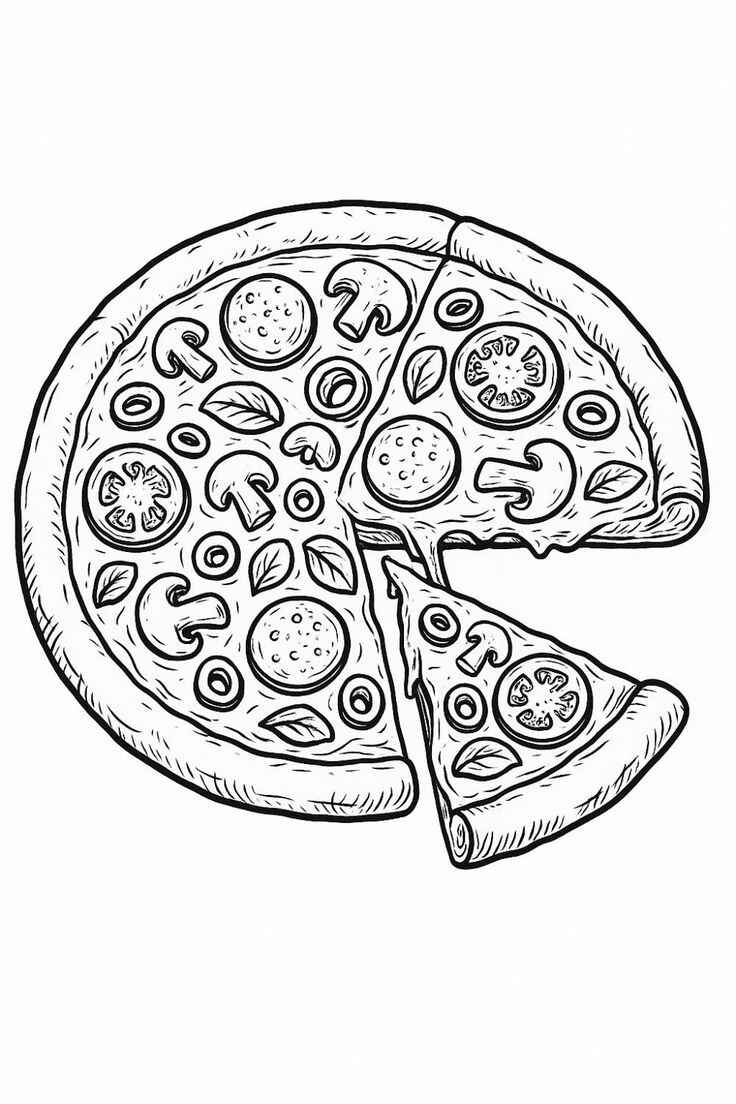 Pizza Ausmalbilder 303