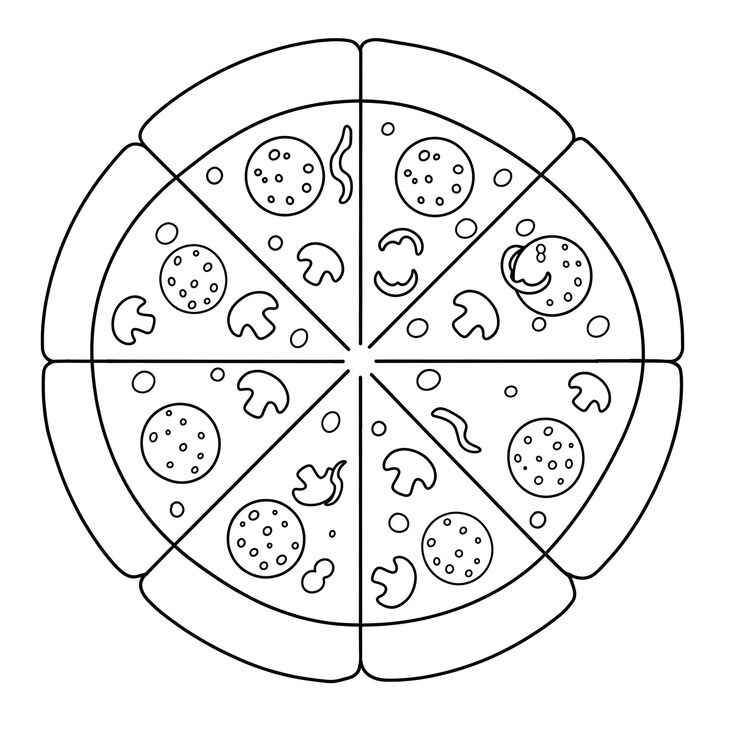 Pizza Ausmalbilder 627