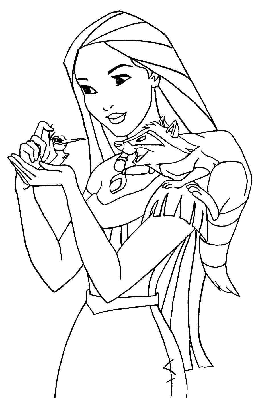 Pocahontas Ausmalbilder 830