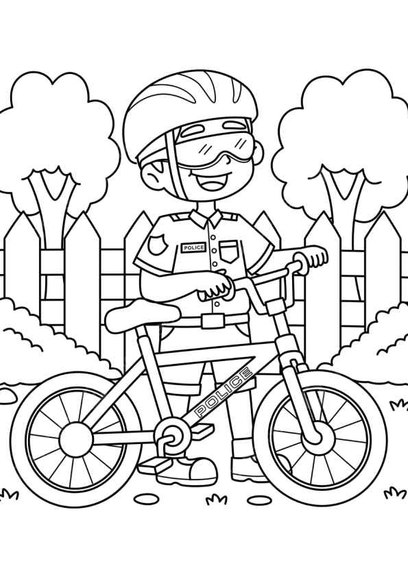 Polizei Ausmalbilder 023