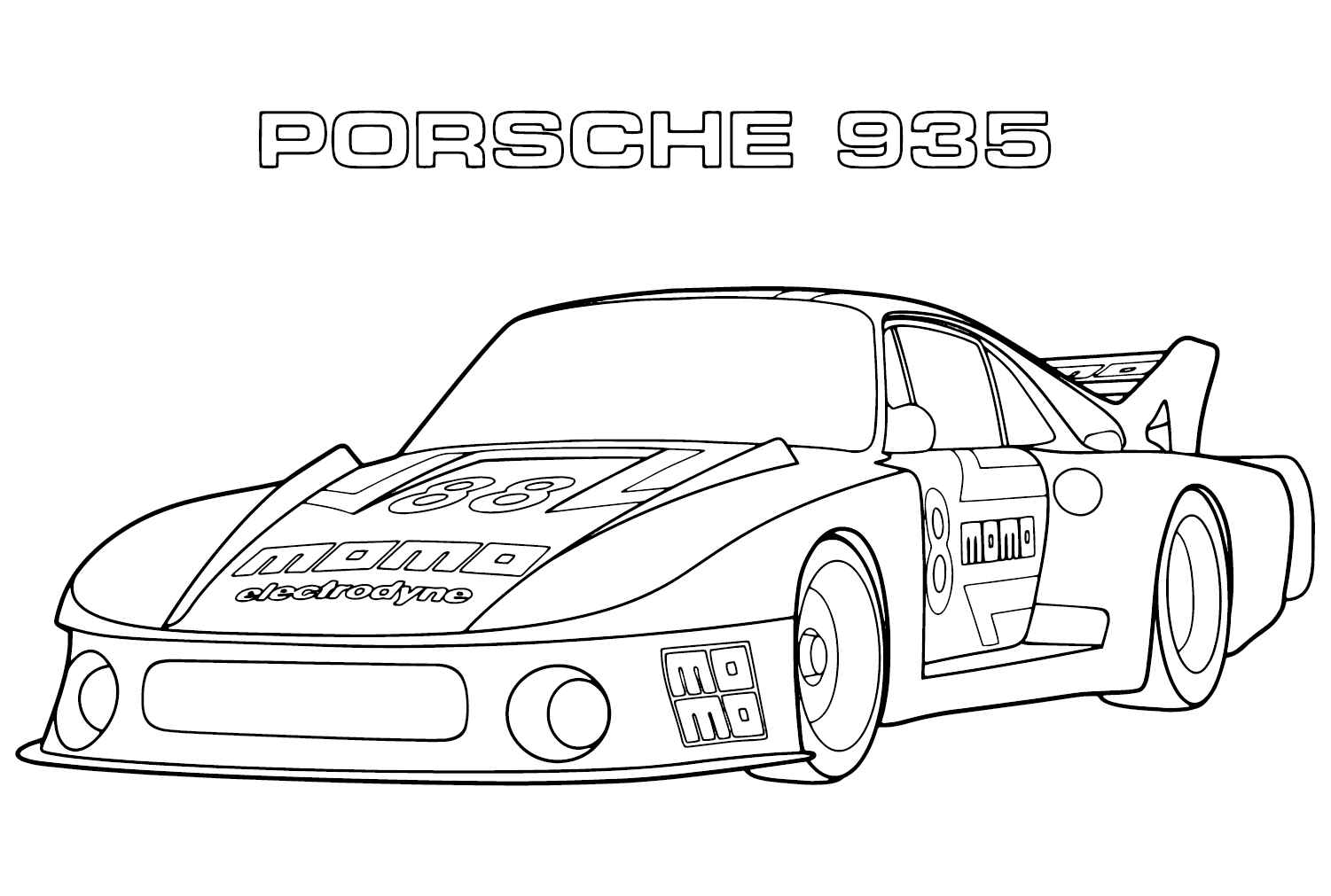 Porsche Ausmalbilder 913