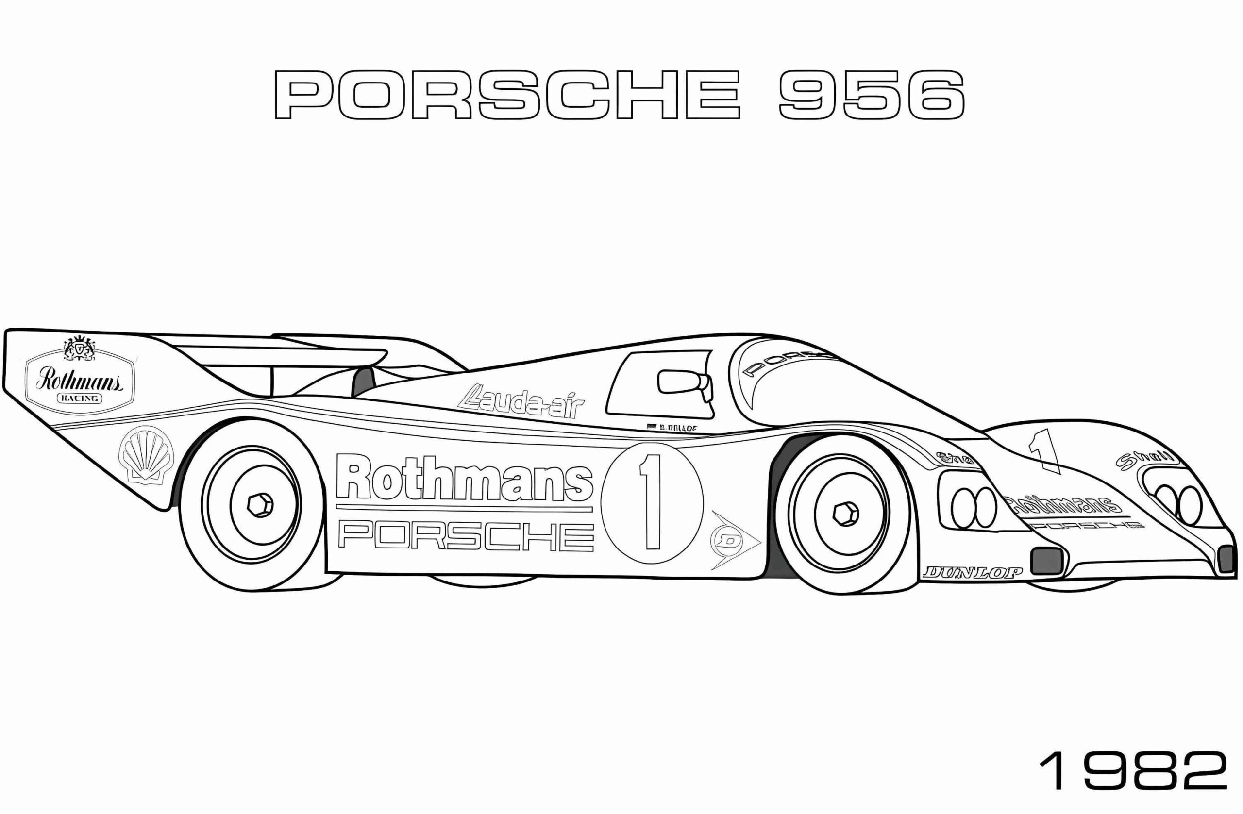 Porsche Ausmalbilder 929