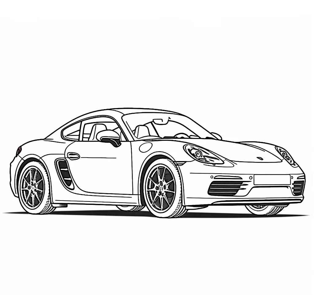 Porsche Ausmalbilder 995