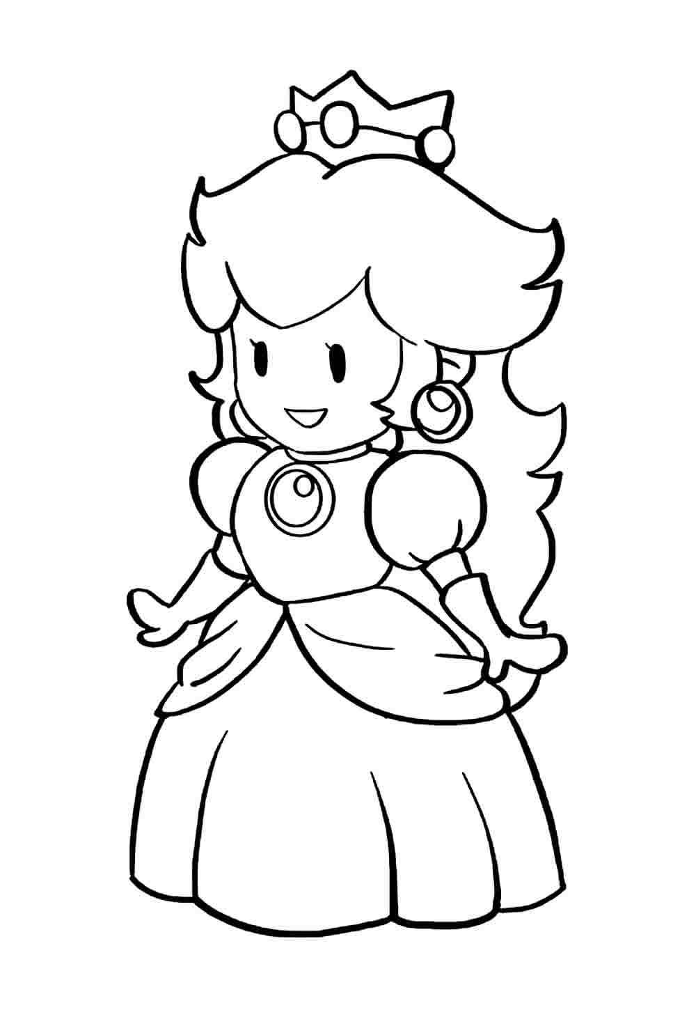 Prinzessin Peach Ausmalbilder 101