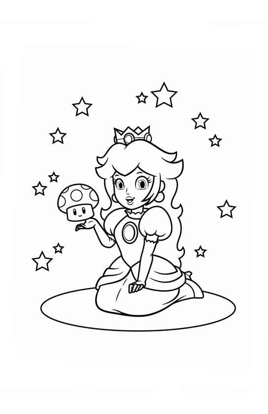Prinzessin Peach Ausmalbilder 517
