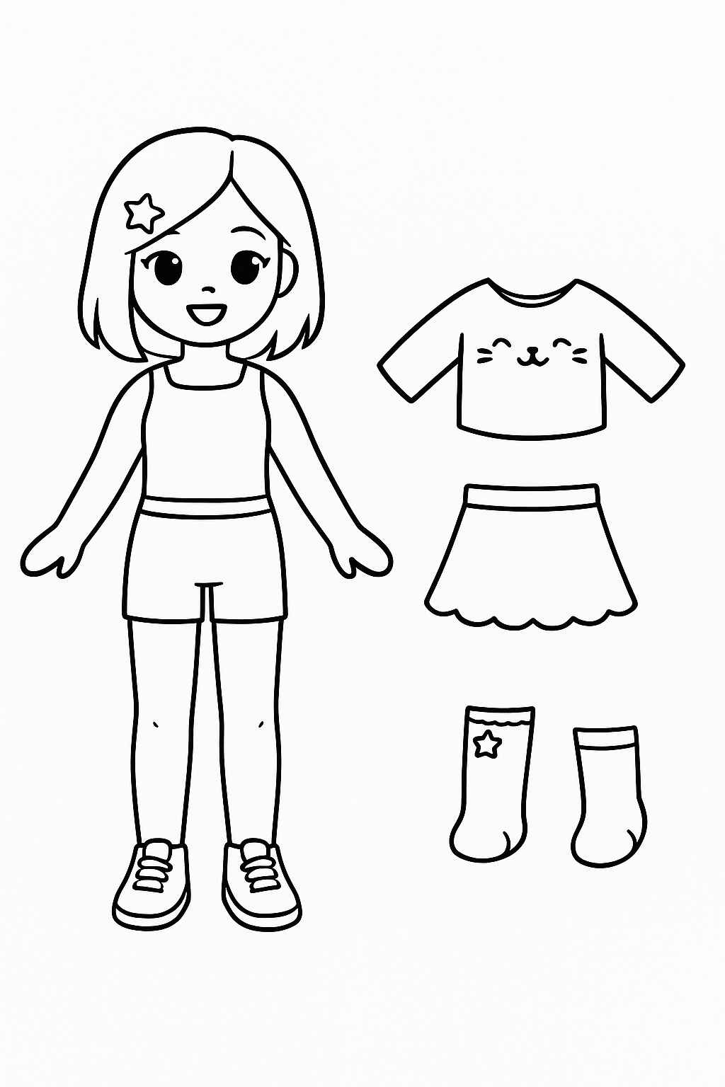 Puppen Ausmalbilder 053