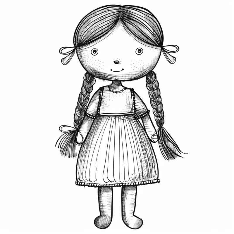 Puppen Ausmalbilder 144