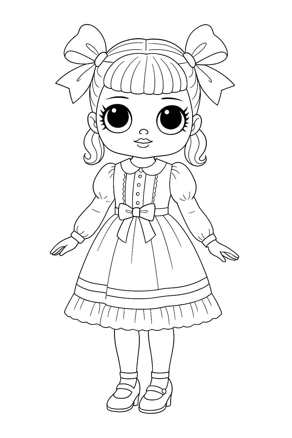 Puppen Ausmalbilder 235