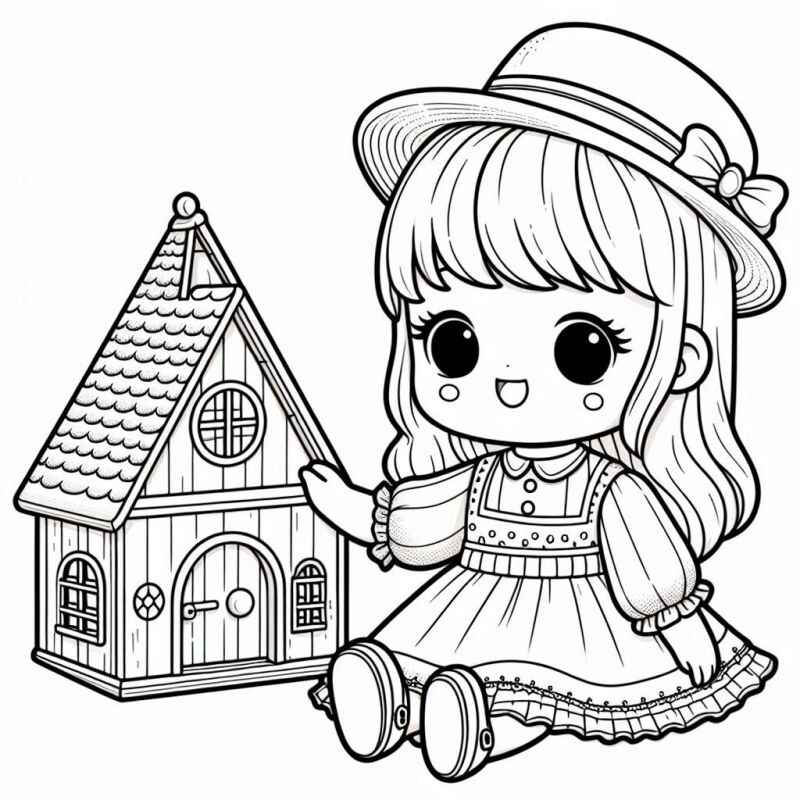 Puppen Ausmalbilder 671