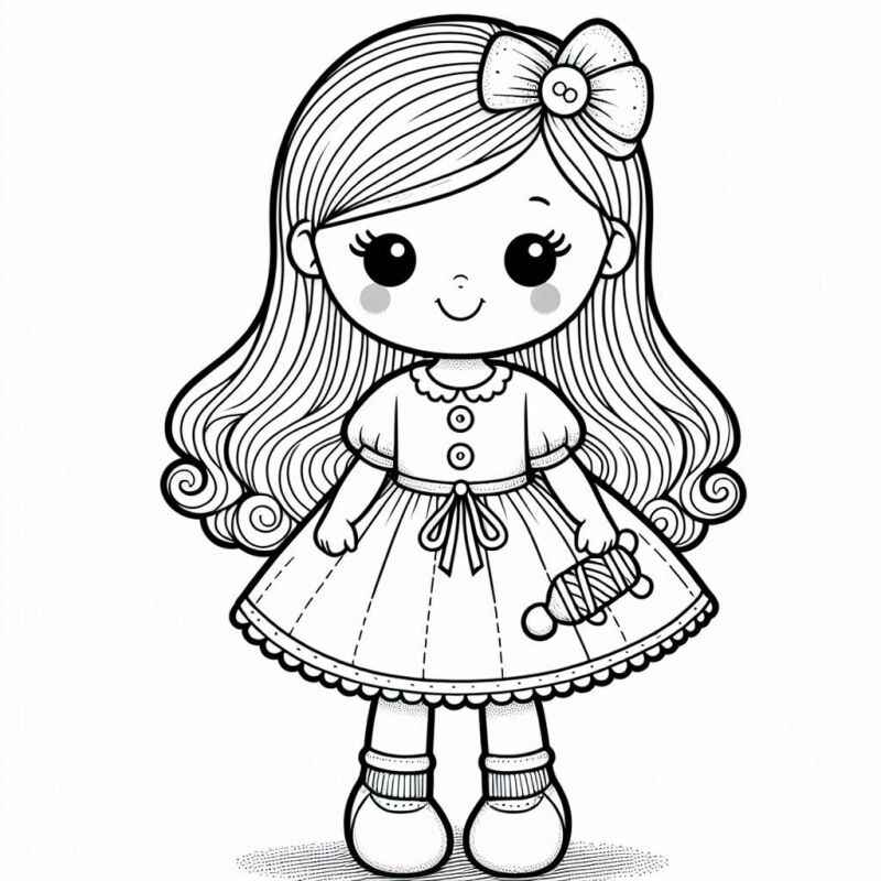 Puppen Ausmalbilder 899