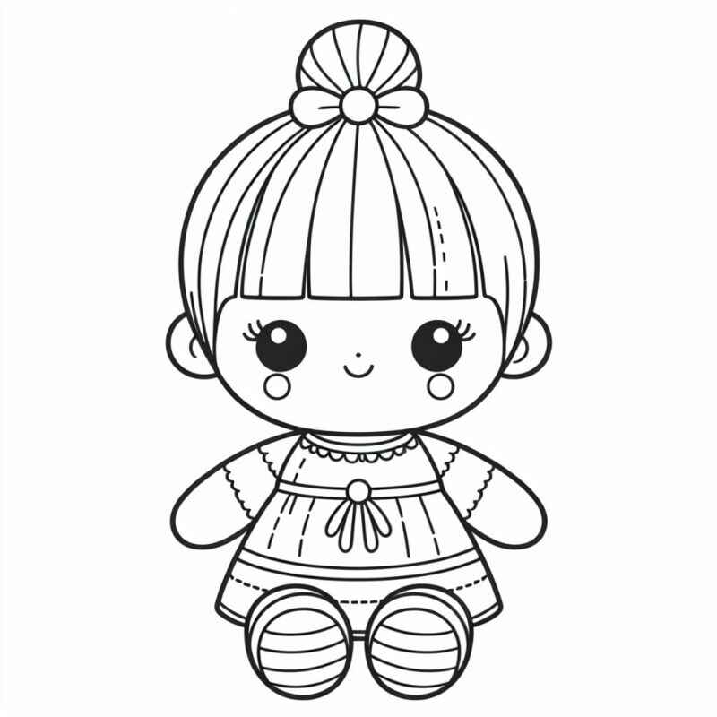 Puppen Ausmalbilder 910