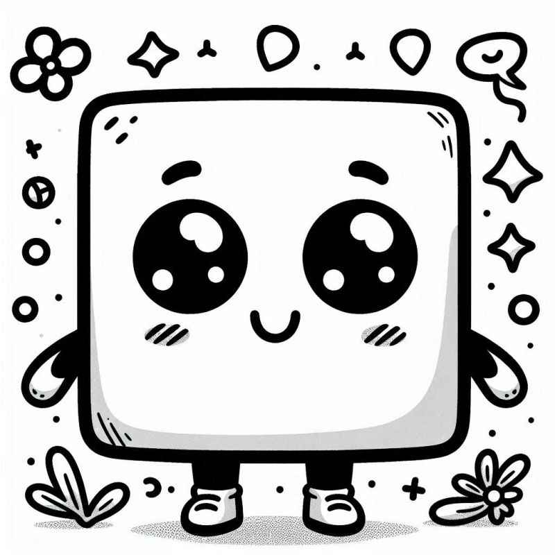 Quadrat Ausmalbilder 744