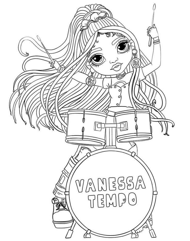 Rainbow High Ausmalbilder 455