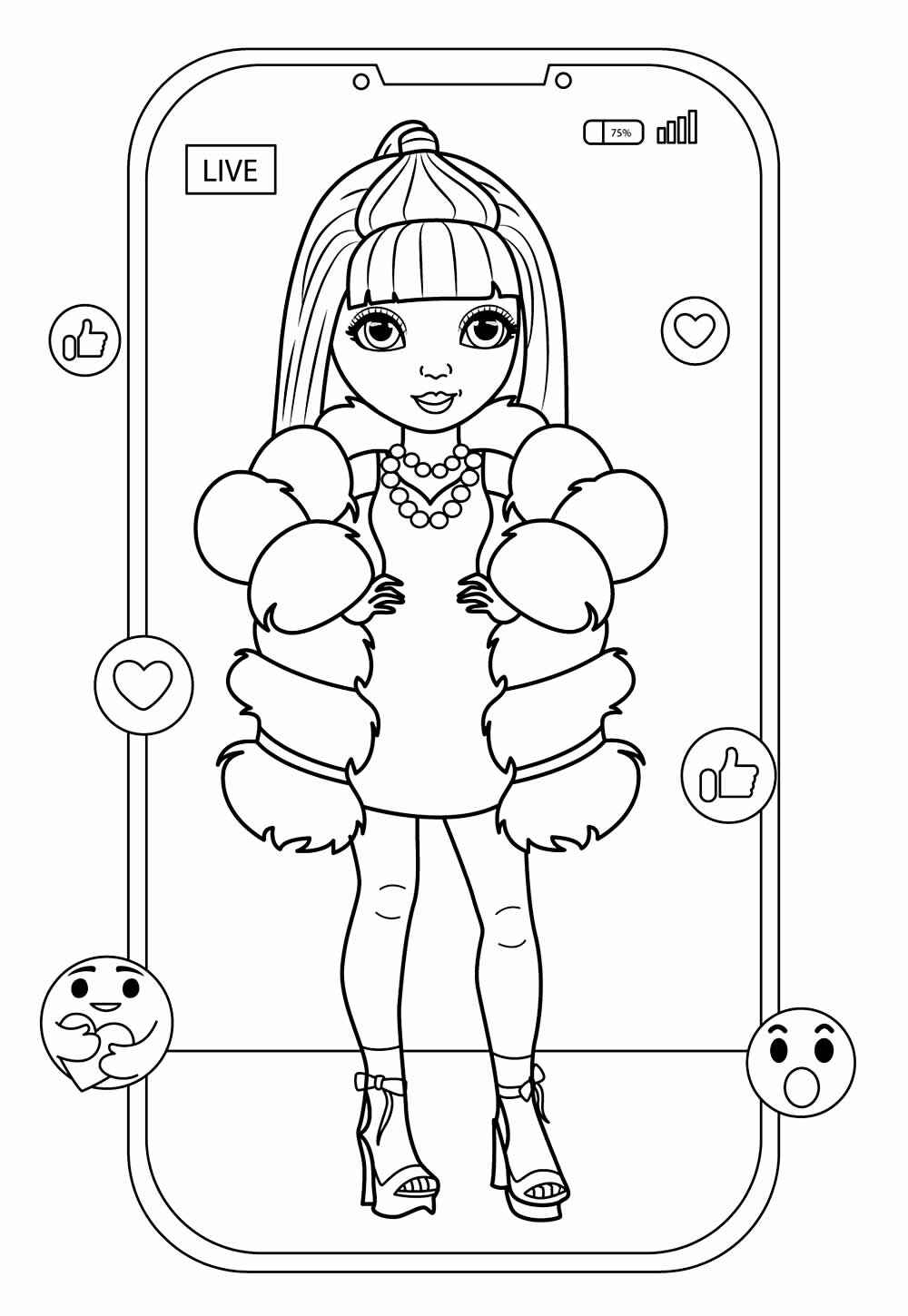 Rainbow High Ausmalbilder 987