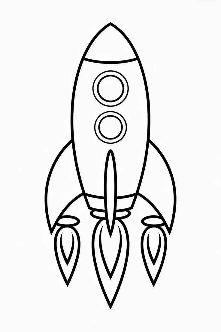 Rakete Ausmalbilder 121
