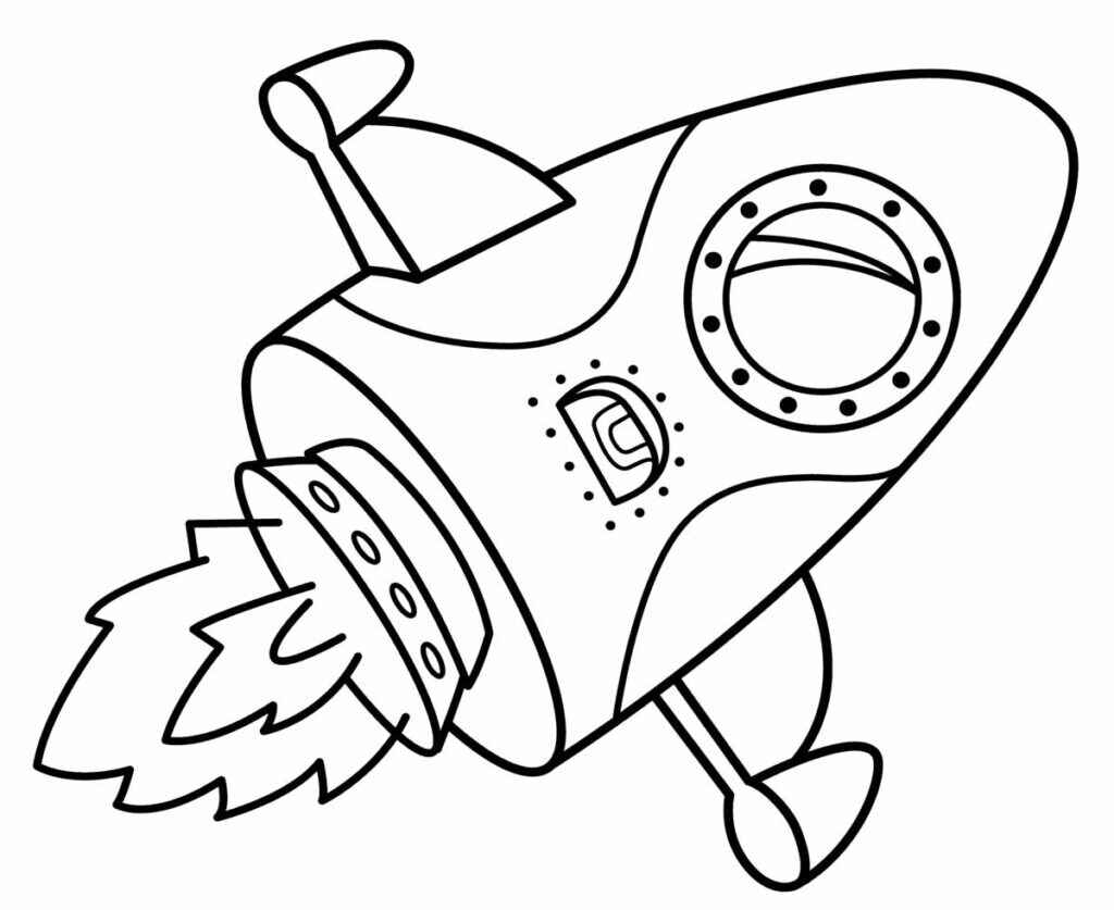 Rakete Ausmalbilder 183