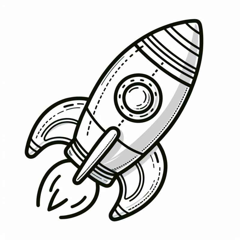 Rakete Ausmalbilder 383
