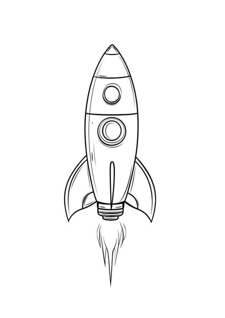 Rakete Ausmalbilder 568