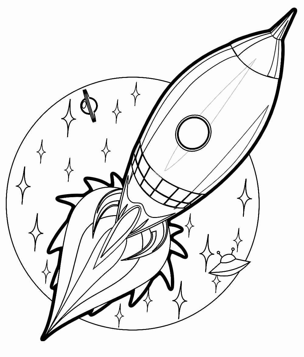 Rakete Ausmalbilder 655