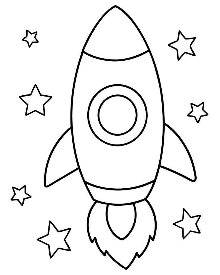 Rakete Ausmalbilder 803