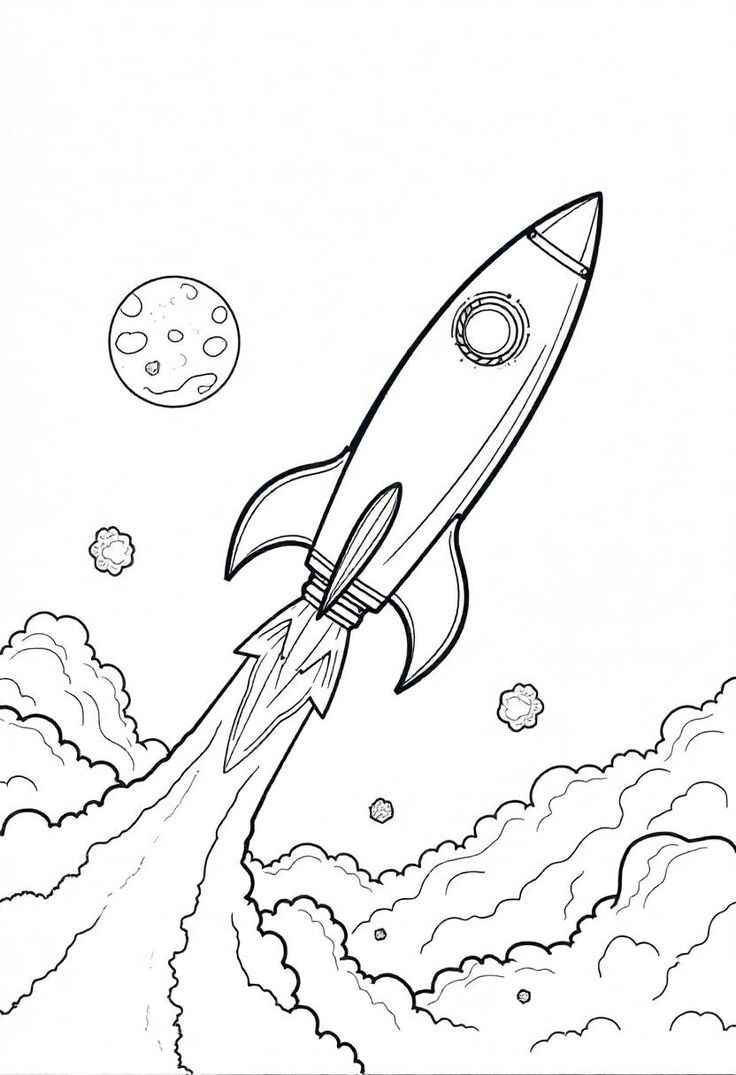 Rakete Ausmalbilder 857