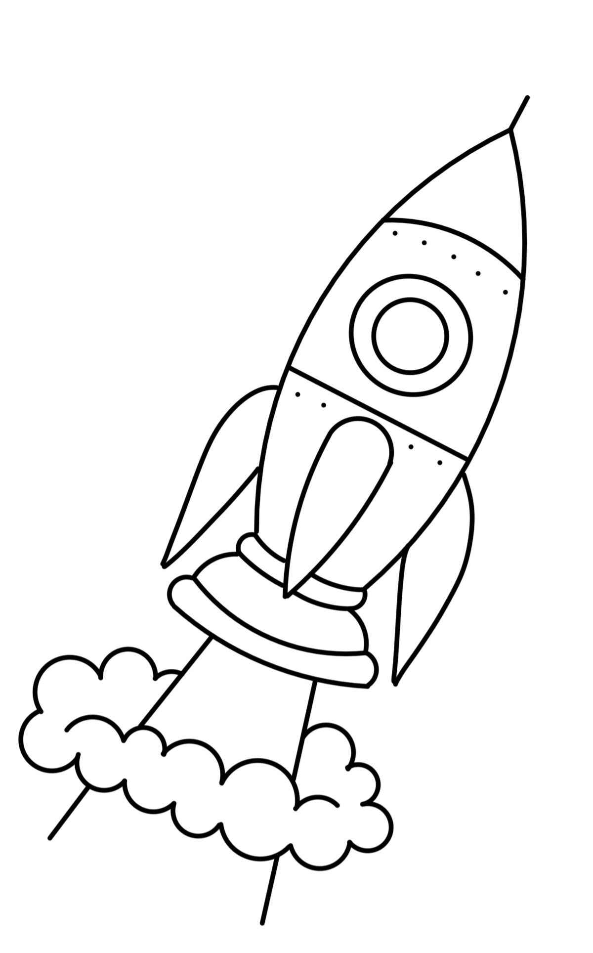Rakete Ausmalbilder 913