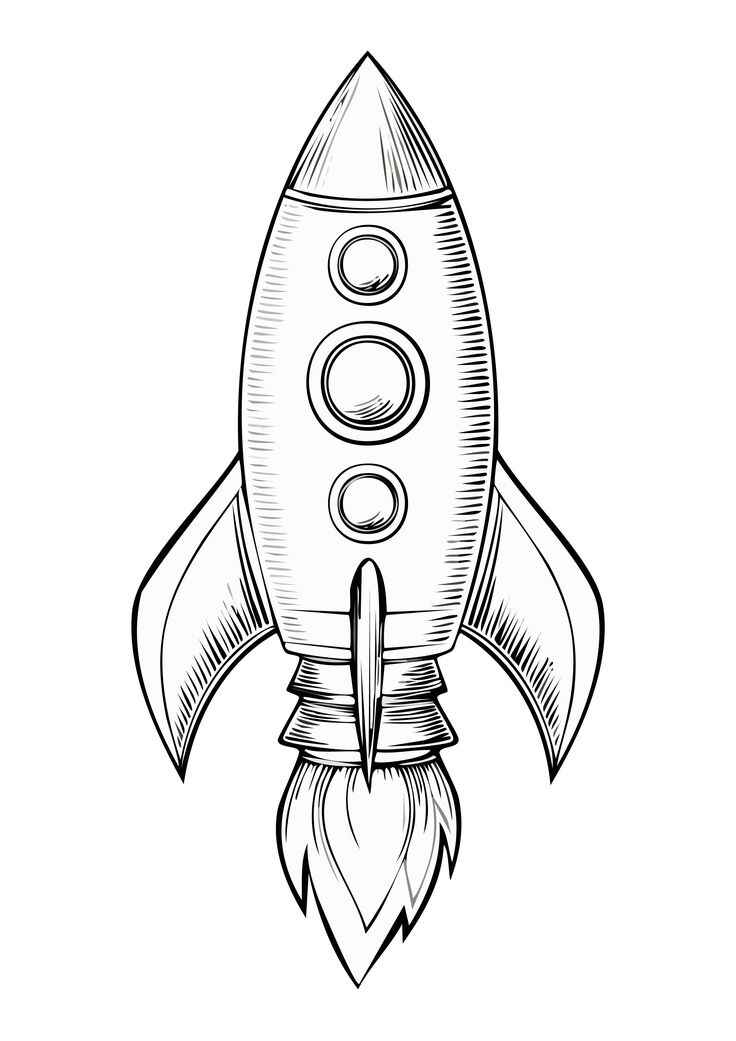 Rakete Ausmalbilder 928