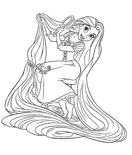 Rapunzel Ausmalbilder 526