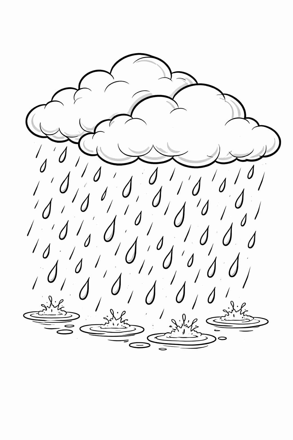 Regen Ausmalbilder 007